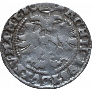Rudolf II. 1576-1611, bílý groš 1580 Kutná Hora