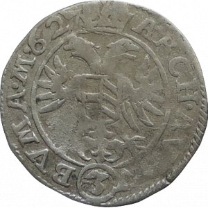 Ferdinand II. 1619-1637, 3 krejcar 1627 Praha-Hübmer