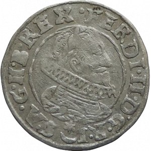 Ferdinand II. 1619-1637, 3 krejcar 1630 Praha-Hübmer