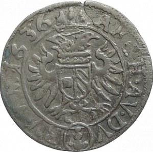 Ferdinand II. 1619-1637, 3 krejcar 1636 Praha-Schuster