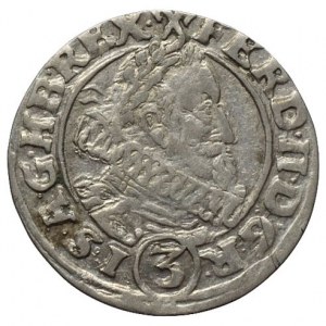 Ferdinand II. 1619-1637, 3 krejcar 1630 HR Vratislav-Riedel+Ziesler