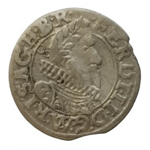 Ferdinand II. 1619-1637, 1 krejcar 1625 CW Brno-Wohsiedler