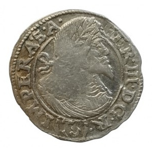 Ferdinand III. 1637-1657, 3 krejcar 1647 Praha-Wolker