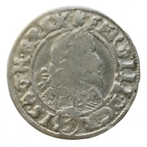 Ferdinand III. 1637-1657, 3 krejcar 1643 MI Vratislav-Reichart+Jan