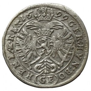 Leopold I. 1657-1705, 3 krejcar 1699 GE Praha