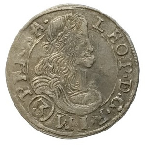 Leopold I. 1657-1705, 3 krejcar 1678 CK Kutná Hora-Krahe