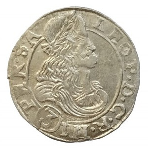 Leopold I. 1657-1705, 3 krejcar 1679 CK Kutná Hora-Krahe