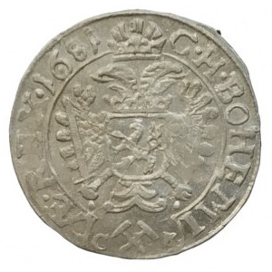 Leopold I. 1657-1705, 3 krejcar 1681 CK Kutná Hora-Krahe