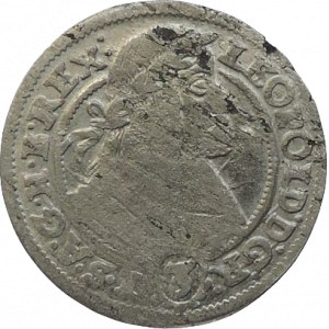 Leopold I. 1657-1705, 3 krejcar 1661 GH Vratislav-Hübner