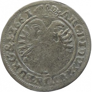 Leopold I. 1657-1705, 3 krejcar 1661 GH Vratislav-Hübner