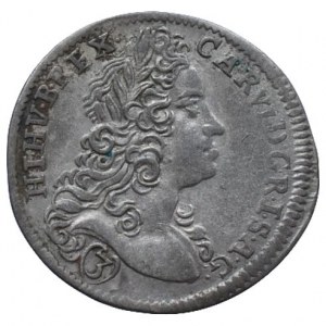 Karel VI. 1711-1740, 3 krejcar 1719 Praha-Scharff