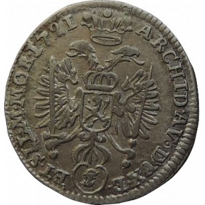 Karel VI. 1711-1740, 3 krejcar 1721 Praha-Scharff