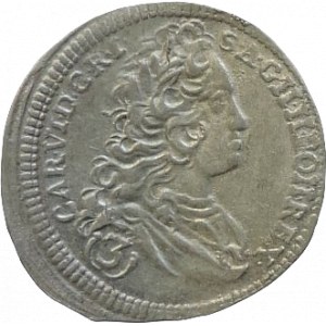 Karel VI. 1711-1740, 3 krejcar 1740 Praha-Scharff