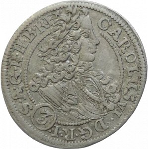 Karel VI. 1711-1740, 3 krejcar 1712 FN Vratislav-Nowak