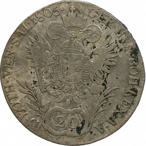 František II. 1792-1835, 20 krejcar 1805 C