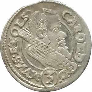 Münsterberg-Olešnice, Karel II. 1587-1617, 3 krejcar 1613 BS Basileus Sonn