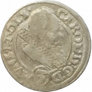 Münsterberg-Olešnice, Karel II. 1587-1617, 3 krejcar 1615 HT Hans Tuchmann