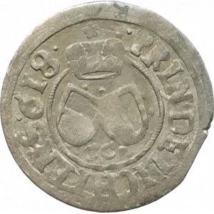 Liechtenstein Karel 1614-1627, 3 krejcar 1618 CC Opava - Cantor