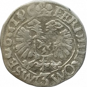 Šlik Jindřich 1612-1650, 3 krejcar 1631 Planá-Candler