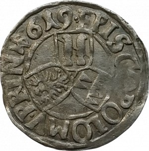 Olomouc biskupství, František kard. Dietrichstein 1599-1636, 3 krejcar 1619 HP Hans Pecz