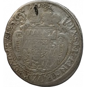 Olomouc biskupství, Karel II. Liechtenstein 1664-1695, XV krejcar 1692 SV-387