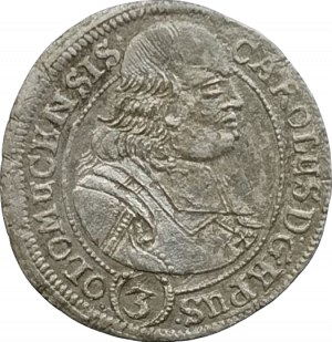 Olomouc biskupství, Karel II. Liechtenstein 1664-1695, 3 krejcar 1693 SV-331