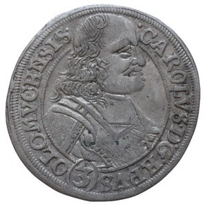 Olomouc biskupství, Karel II. Liechtenstein 1664-1695, 3 krejcar 1695 SAS