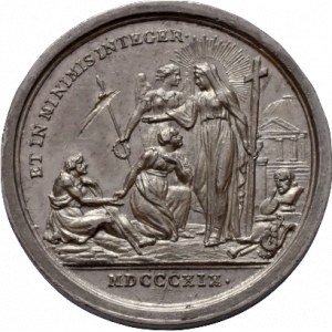 Olomouc arcibiskupství, Rudolf Jan 1819-1831, malá intronizační medaile Ag 5