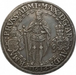 Řád německých rytířů, arc. Maxmilián Rakouský 1590-1618, 2 tolar 1614 Hall