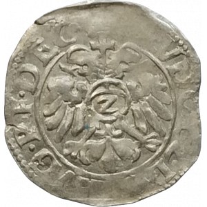 Worms-biskupství, Georg v. Schönenberg 1580-1595, 1/2 batzen 1594 s titl. Rudolfa II.