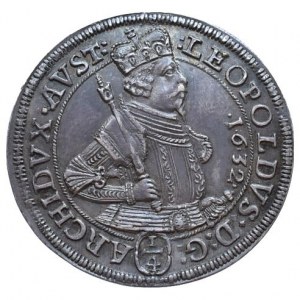 Tyroly, arc. Leopold 1620-1632, 1/4 tolar 1632 Hall