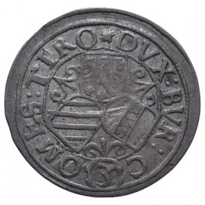 Tyroly, arc. Leopold 1620-1632, 3 krejcar b.l. Hall
