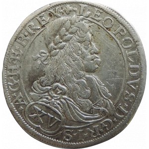 Leopold I. 1657-1705, XV krejcar 1664 Vídeň-Cetto