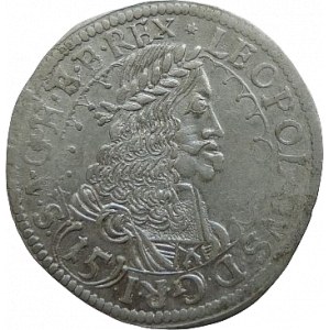 Leopold I. 1657-1705, 15 krejcar 1675 sv. Vít-Strauss