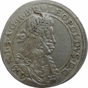 Leopold I. 1657-1705, XV krejcar 1664 Neuburg am INN-Triangel