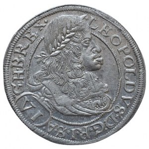 Leopold I. 1657-1705, VI krejcar 1664 Vídeň-Cetto