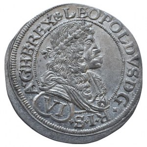 Leopold I. 1657-1705, VI krejcar 1677 Vídeň-Faber