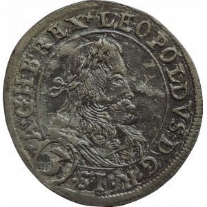 Leopold I. 1657-1705, 3 krejcar 1670 Graz