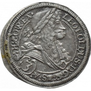 Leopold I. 1657-1705, 3 krejcar 1697 Graz