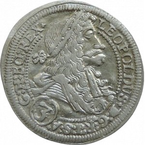 Leopold I. 1657-1705, 3 krejcar 1704 IA Graz-Nowak