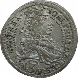 Josef I. 1705-1711, 3 krejcar 1706 IA Graz-Aigmann