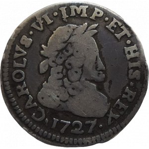 Karel VI. 1711-1740, X soldi 1727 pro Lombardii