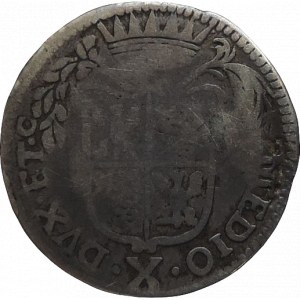 Karel VI. 1711-1740, X soldi 1727 pro Lombardii