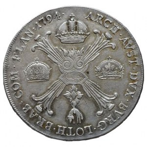 František II. 1792-1835, tolar křížový 1794 H