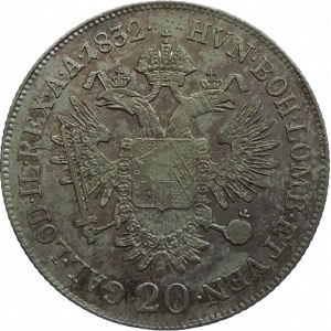 František II. 1792-1835, 20 krejcar 1832 A nep.just.