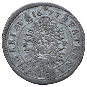 Leopold I. 1657-1705, XV Krejcar 1677 KB