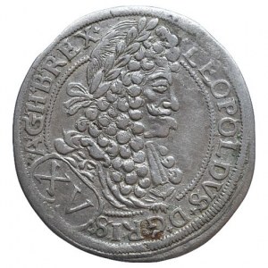 Leopold I. 1657-1705, XV krejcar 1695 CH Bratislava