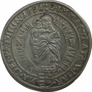 Leopold I. 1657-1705, XV krejcar 1691 NB patina
