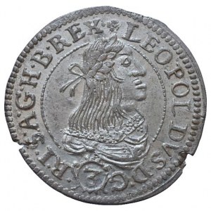 Leopold I. 1657-1705, 3 krejcar 1661 KB