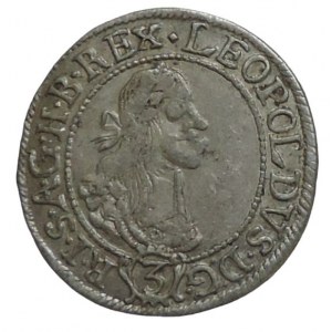 Leopold I. 1657-1705, 3 krejcar 1665 KB